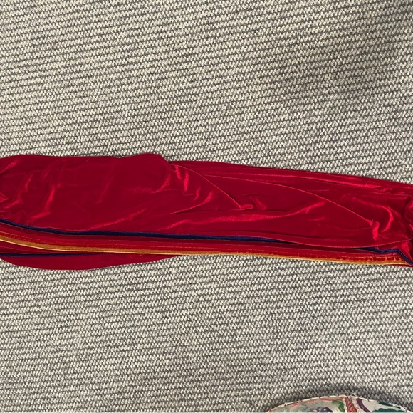 Aviator Nation red velvet pants woman’s large - Picture 6 of 6